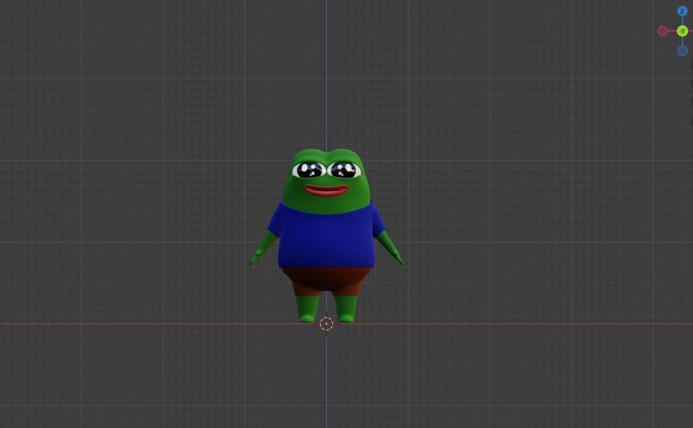 Pepe the frog 3D model_8