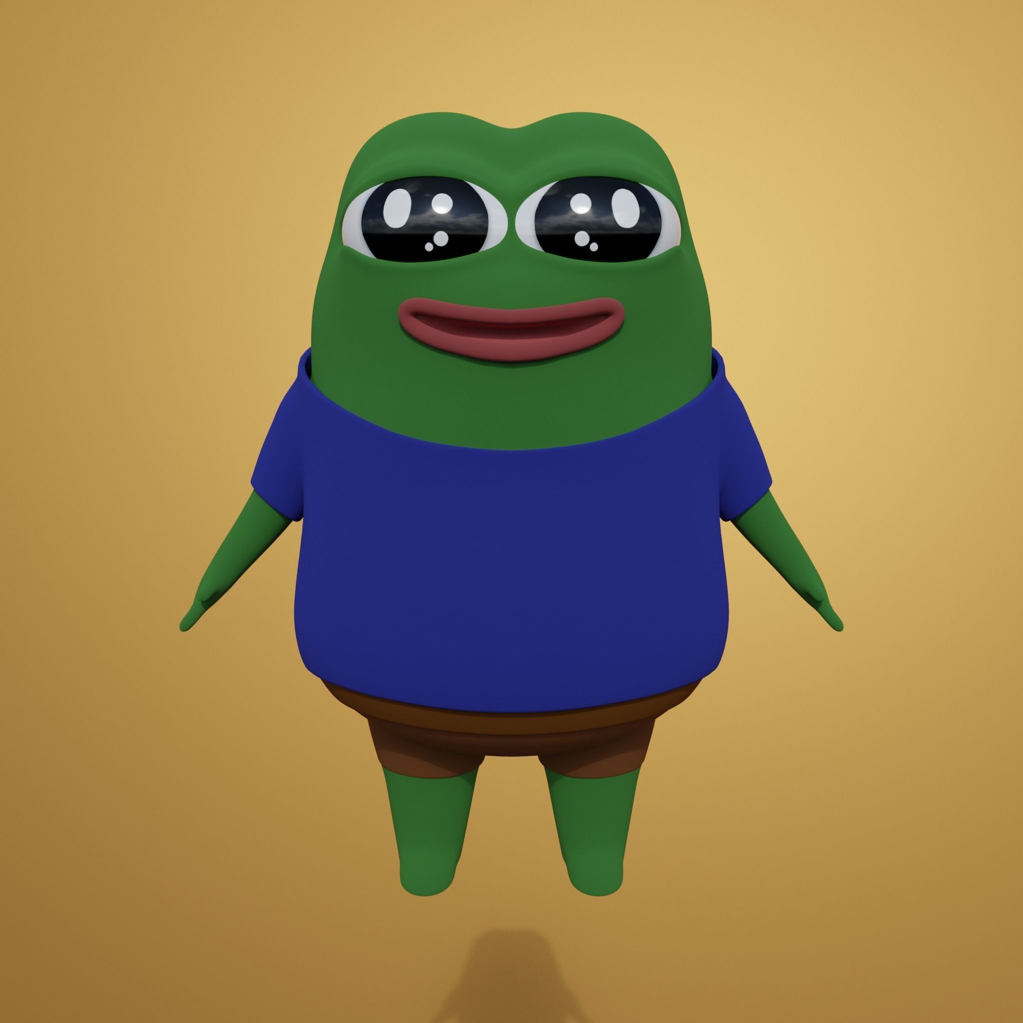 Pepe the frog 3D model_2