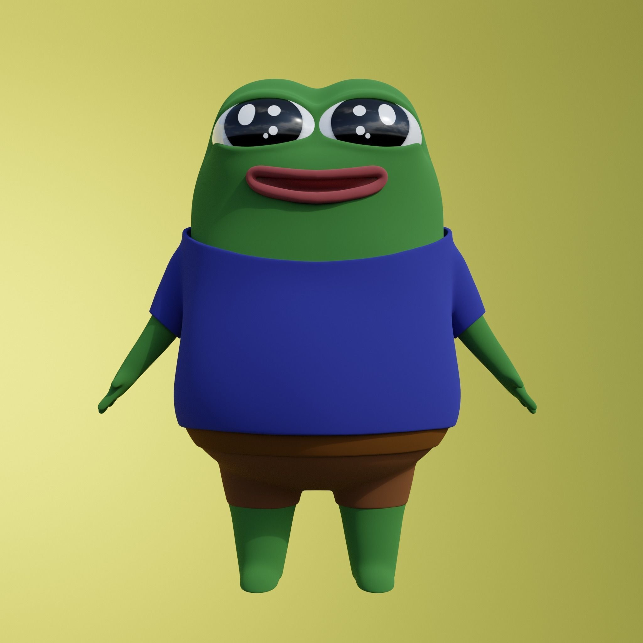 Pepe the frog 3D model_3