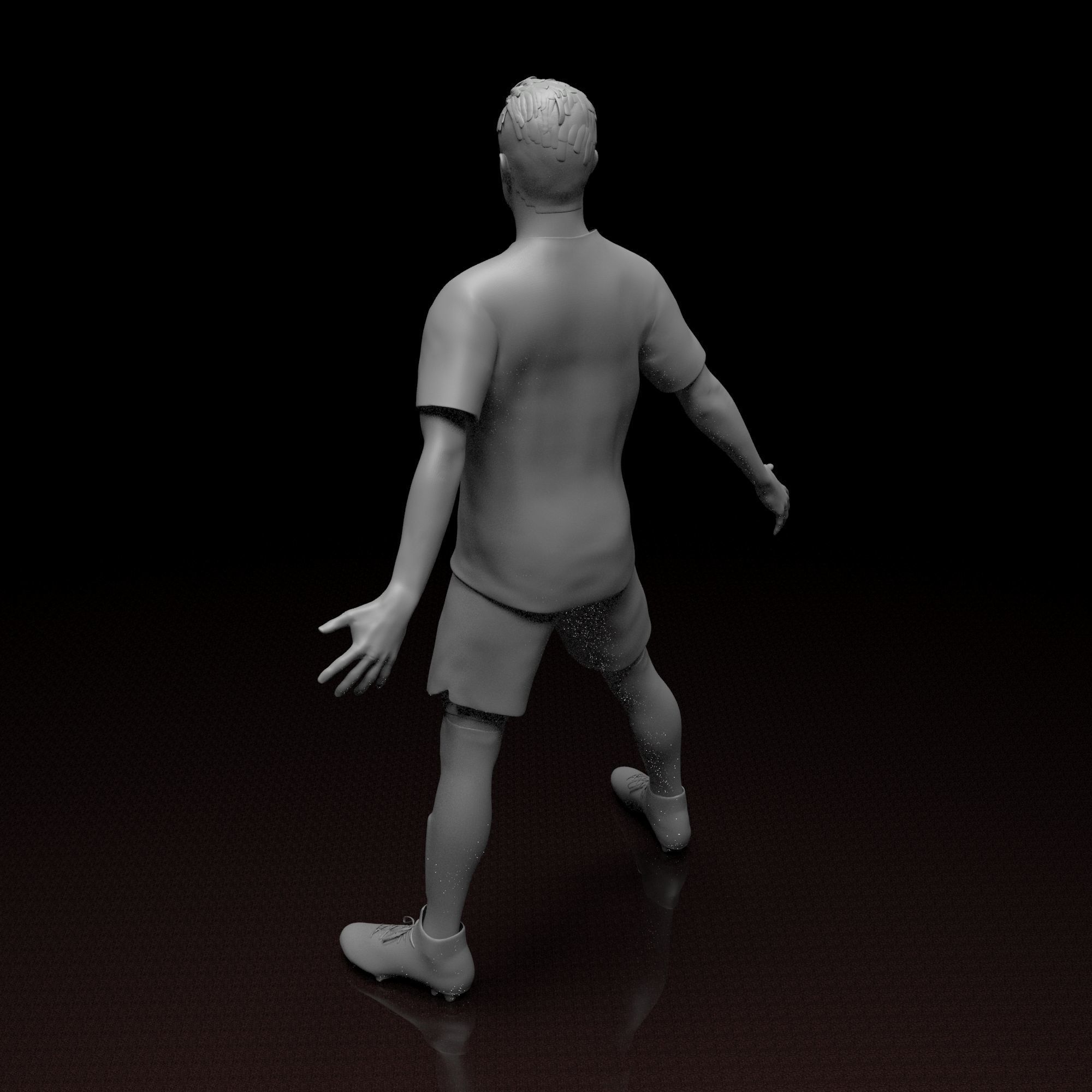 Cristiano Ronaldo Football Player STL files 3D print model 3D print model_4