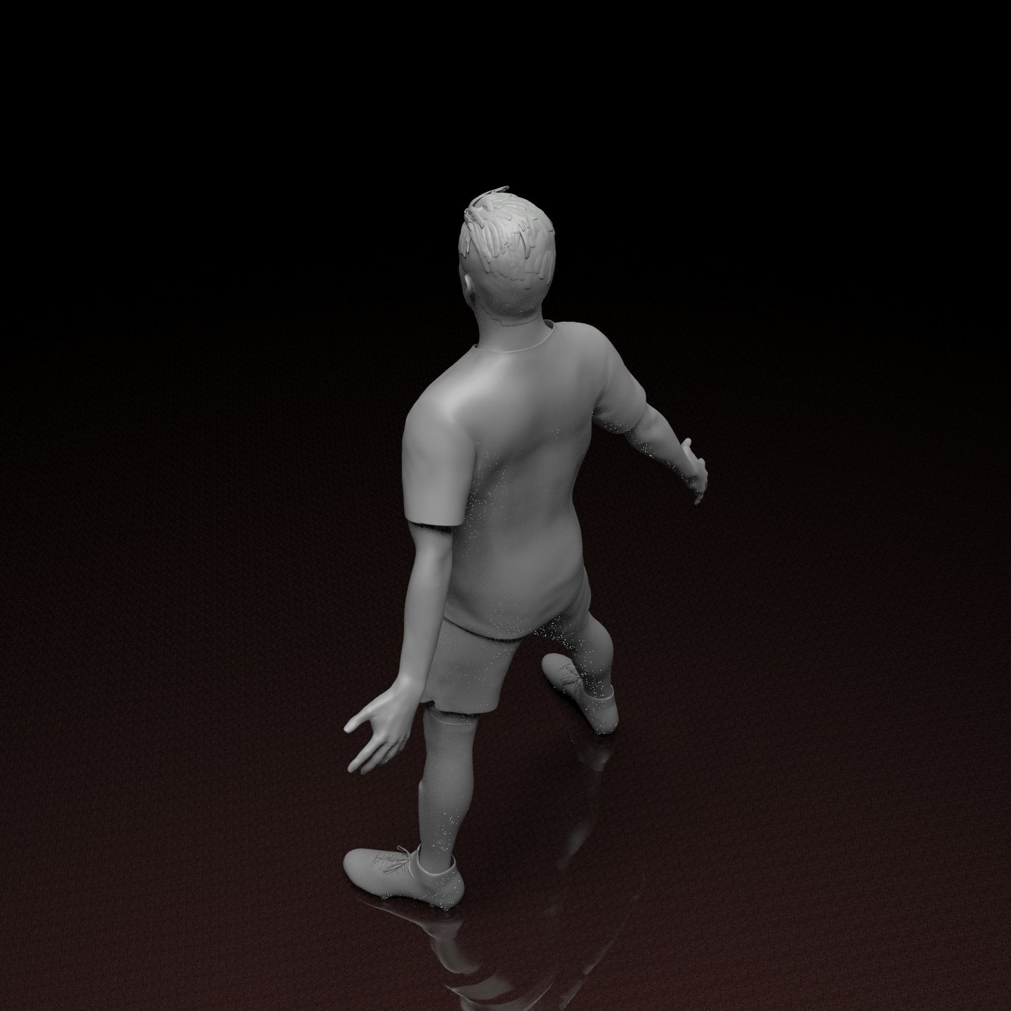 Cristiano Ronaldo Football Player STL files 3D print model 3D print model_6