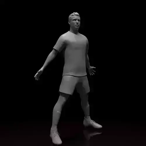 Cristiano Ronaldo Football Player STL files 3D print model 3D print model