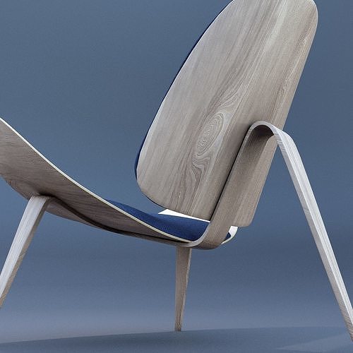 Tripod Lounge Chair 3D model 3