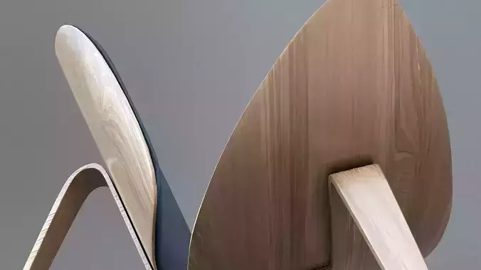 Tripod Lounge Chair 3D model