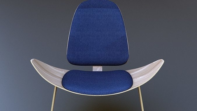 Tripod Lounge Chair 3D model 5