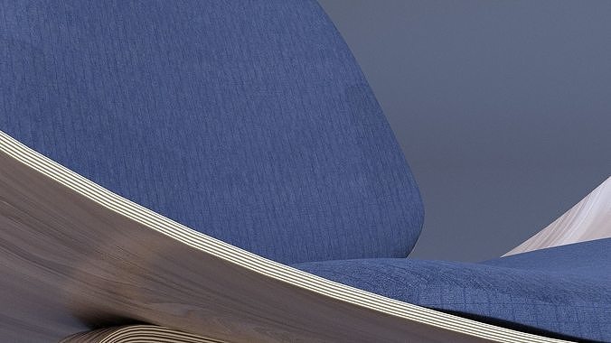 Tripod Lounge Chair 3D model 4
