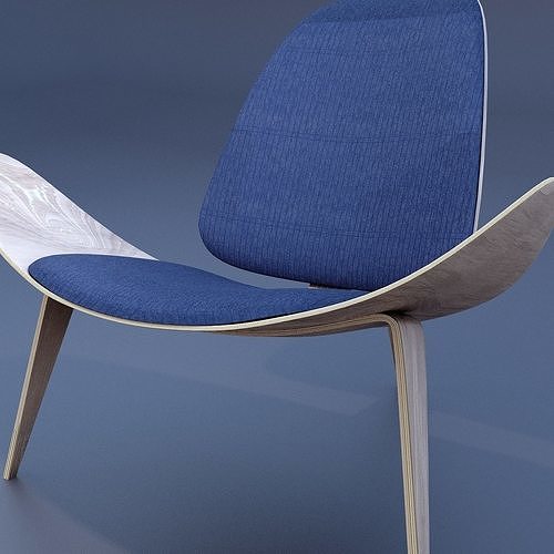 Tripod Lounge Chair 3D model 2