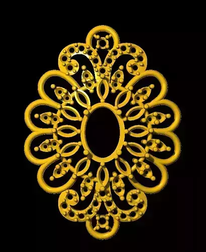 Sidepiece ornate frame