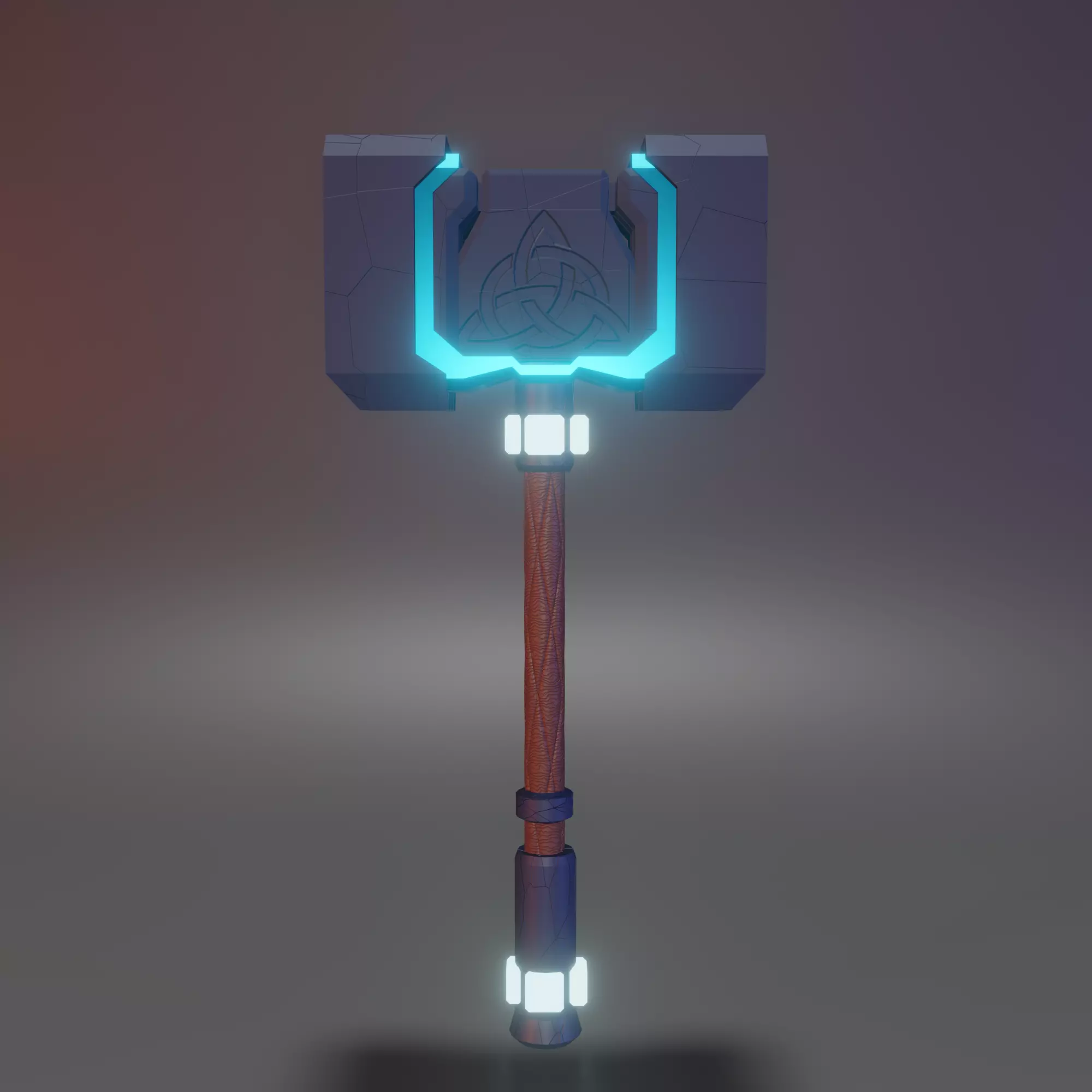 Hammer Low-poly 3D model_0
