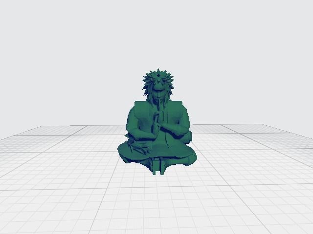 jiraya naruto  3D print model_2