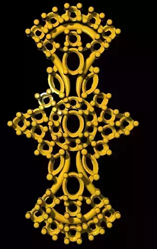 Sidepiece golden cross