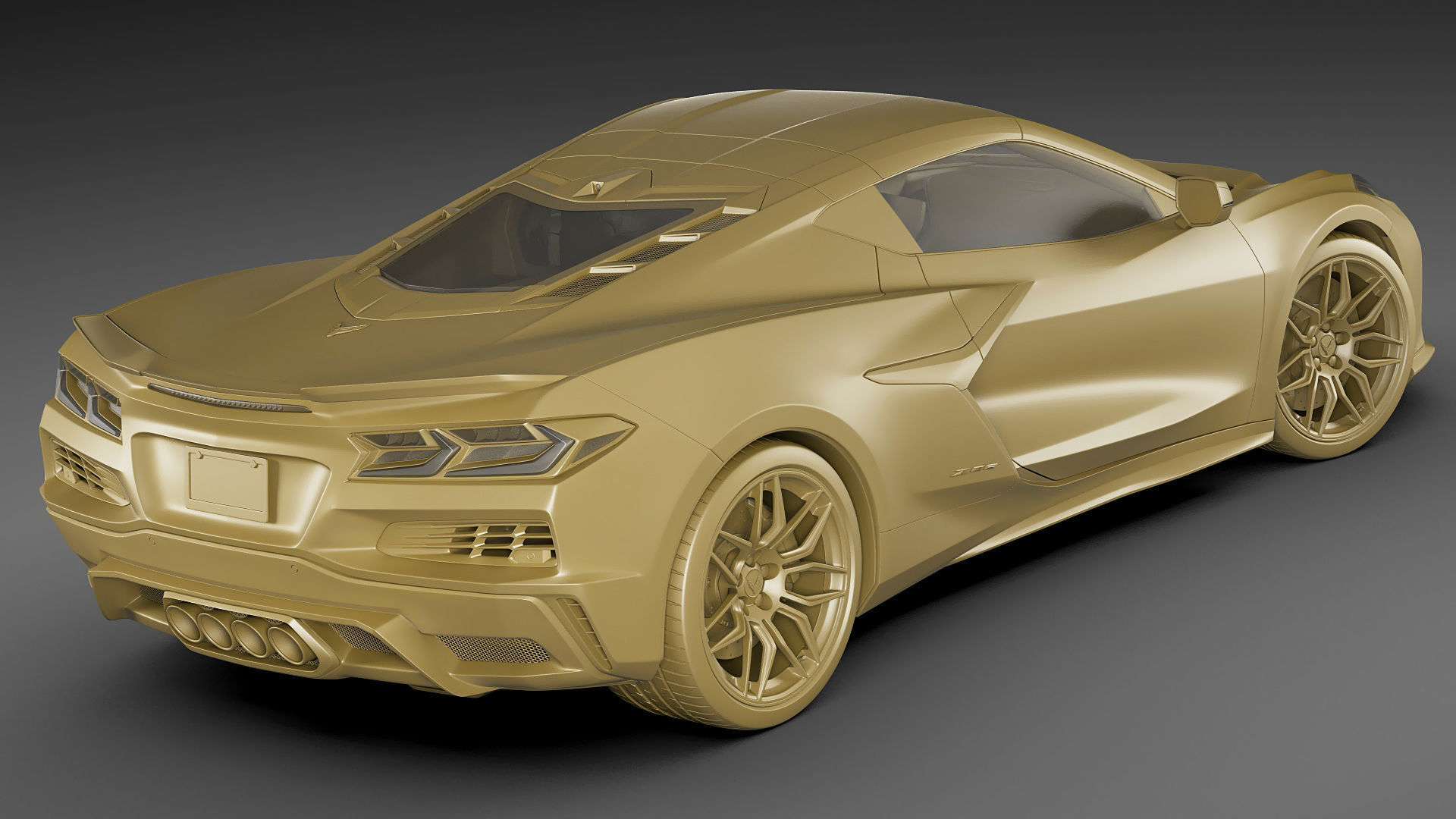 Corvette 2023 Z06 C8 and Z06 Z07 performance package 3D model_39