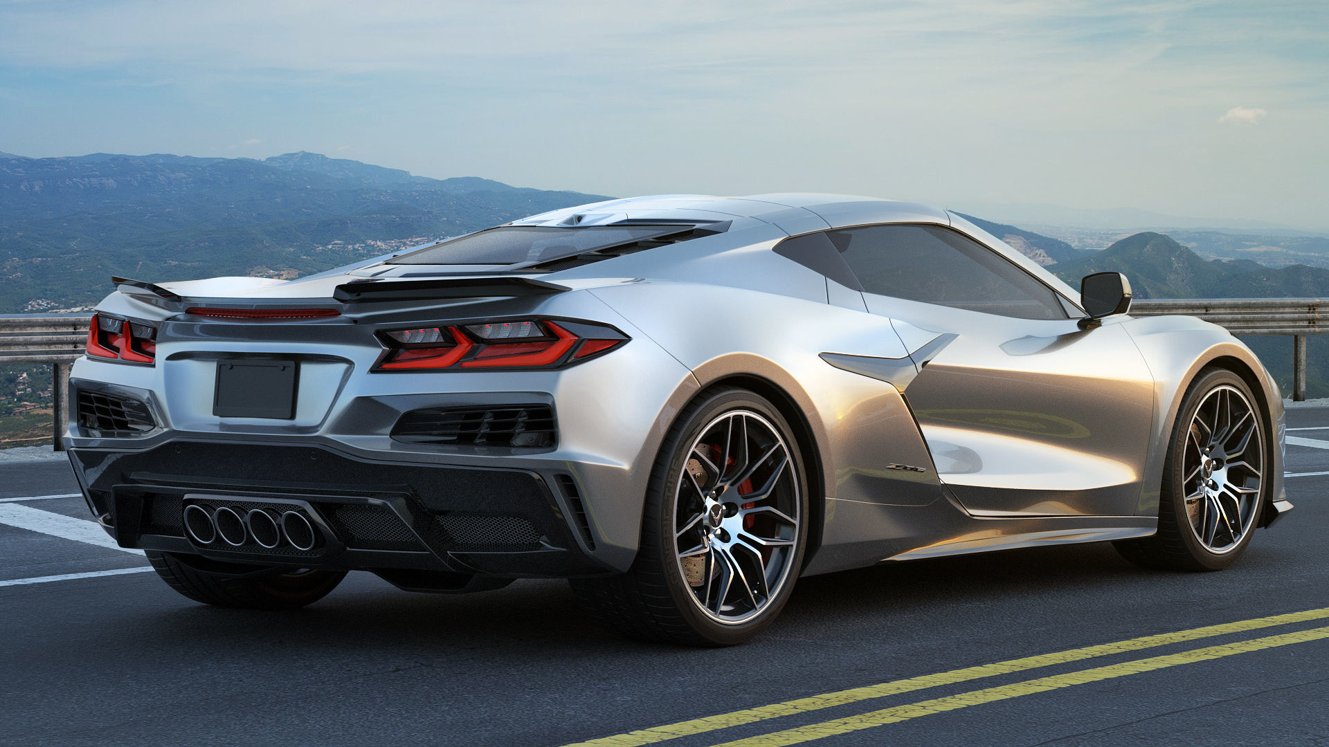 Corvette 2023 Z06 C8 and Z06 Z07 performance package 3D model_36