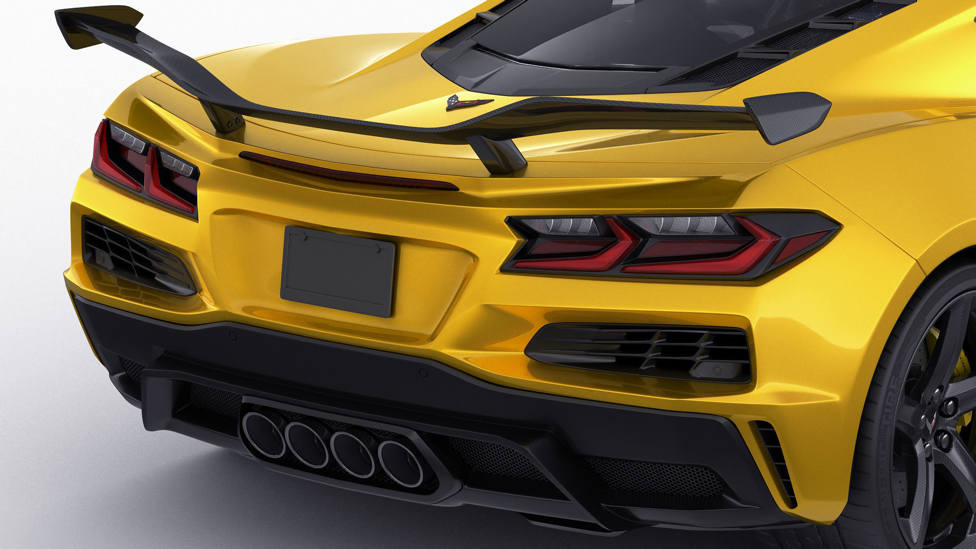 Corvette 2023 Z06 C8 and Z06 Z07 performance package 3D model_14