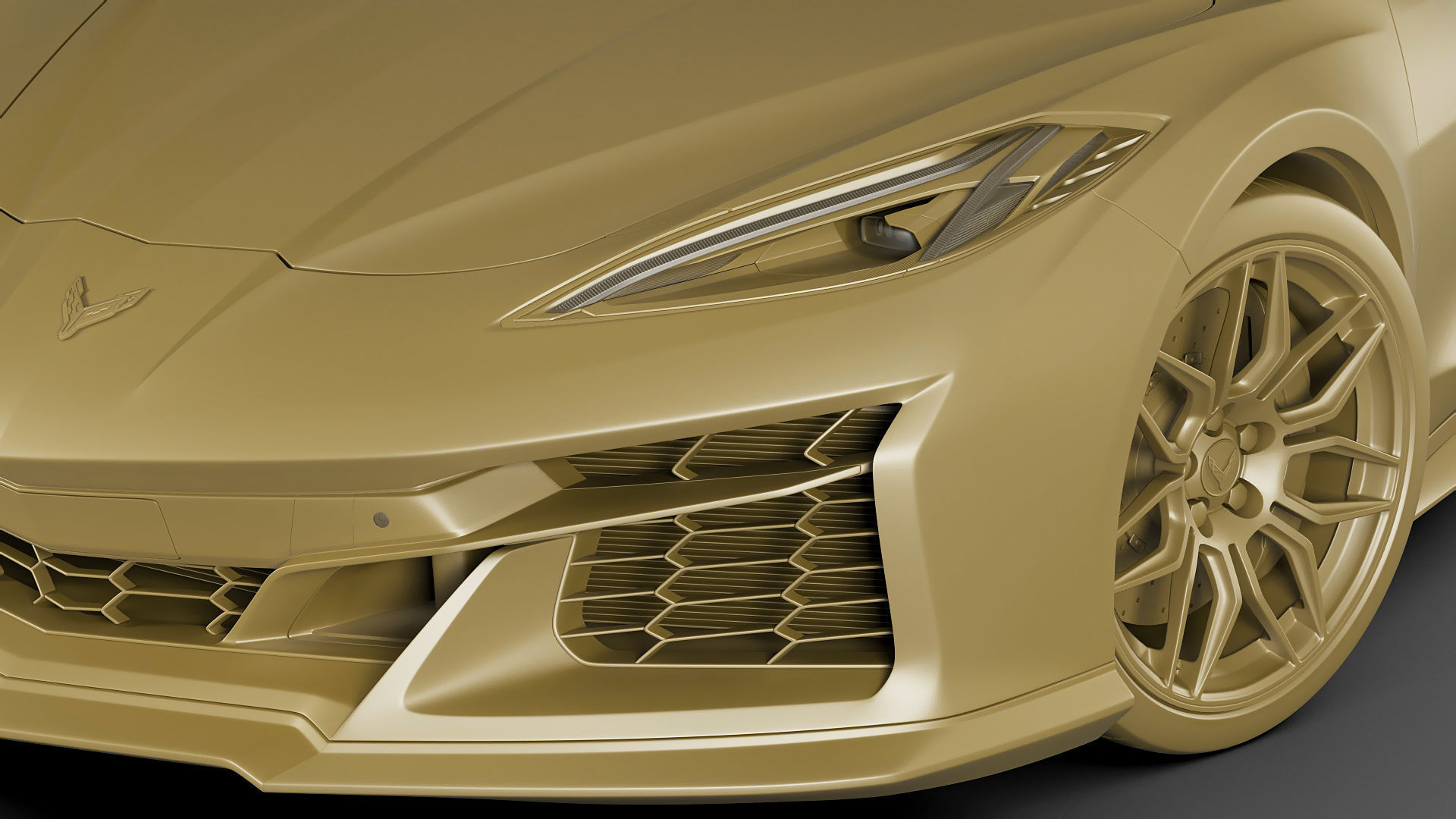 Corvette 2023 Z06 C8 and Z06 Z07 performance package 3D model_40