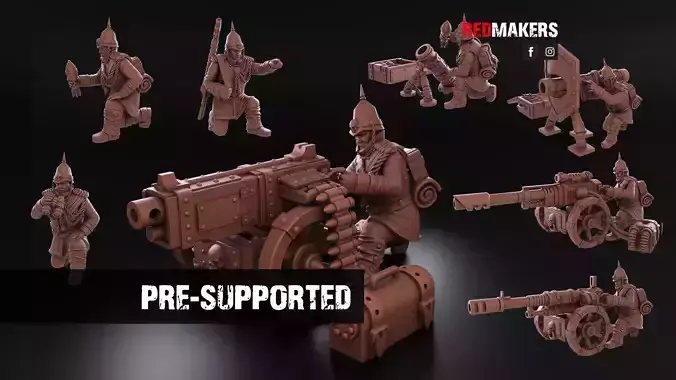 Royal Regiment - Heavy Support Squad of the Imperial Force 3D print model