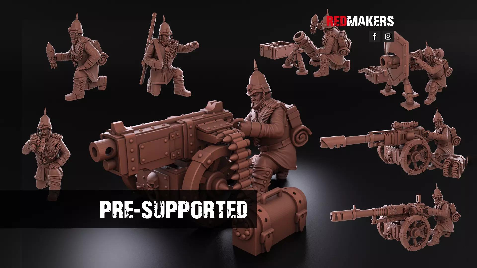 Royal Regiment - Heavy Support Squad of the Imperial Force 3D print model_0