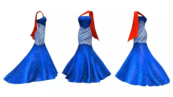 Superhero Mermaid Gown