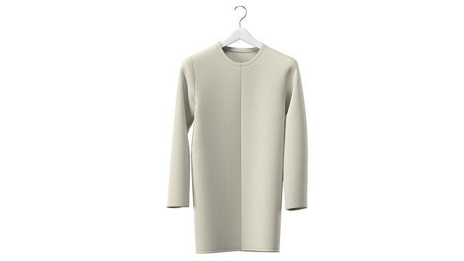 Women Coat on Hanger 3D model
