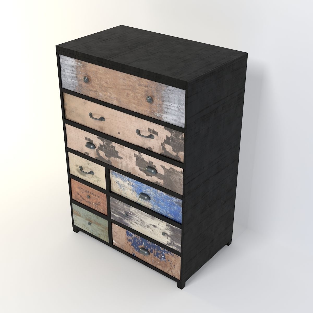 Retro Cupboard 6 3D model_4