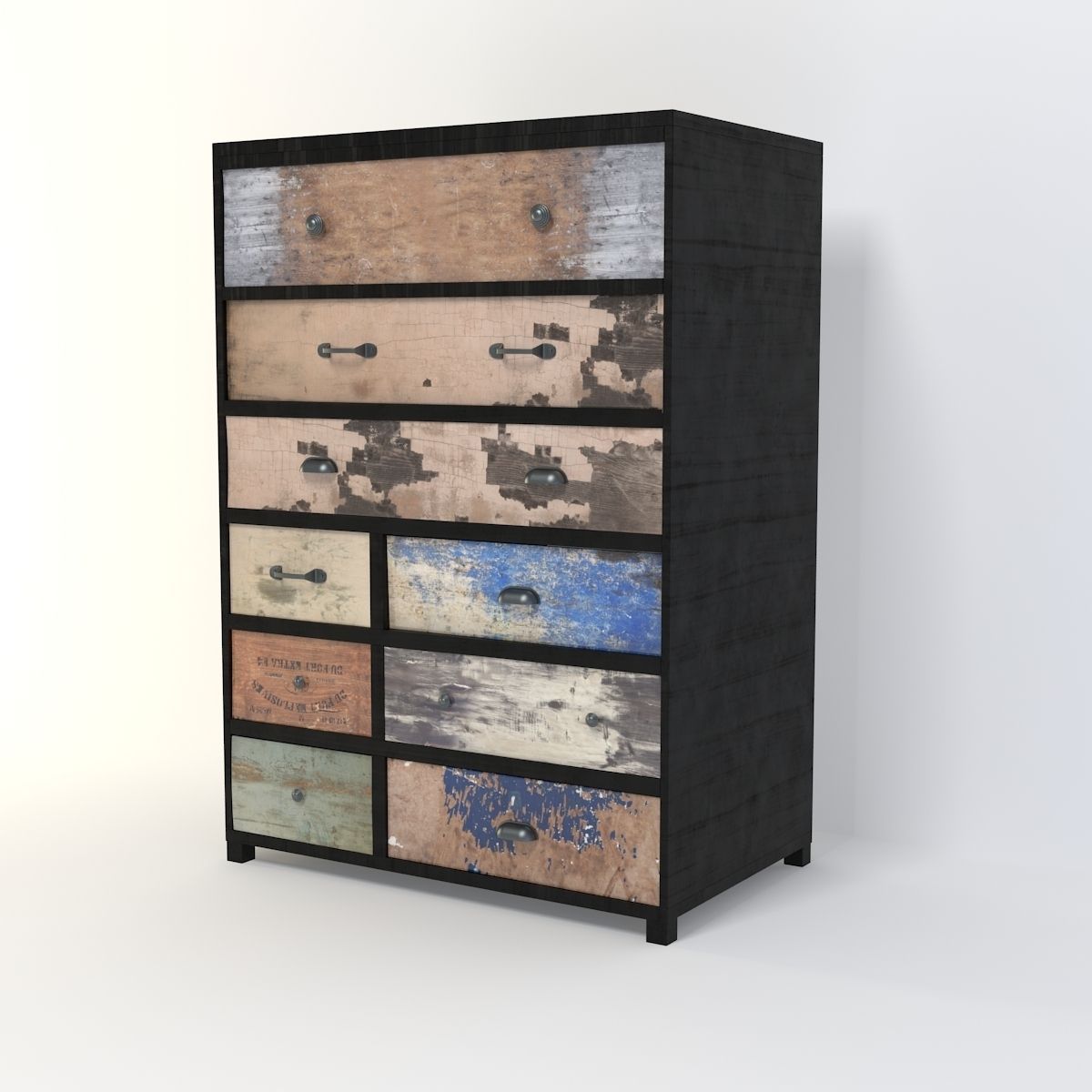 Retro Cupboard 6 3D model_2