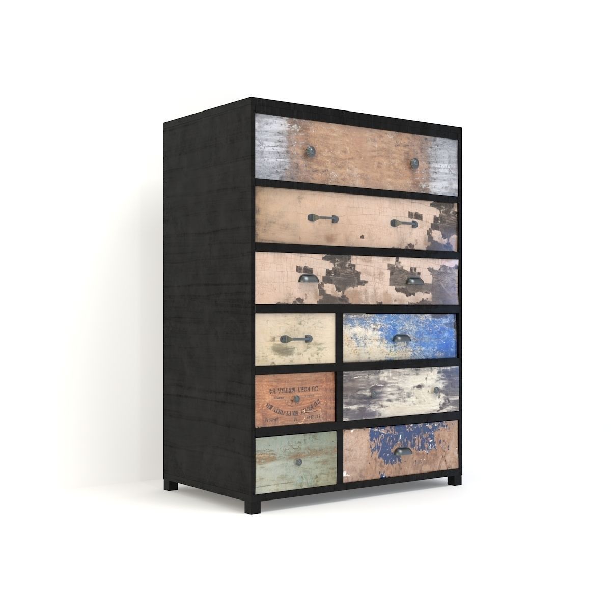 Retro Cupboard 6 3D model_1