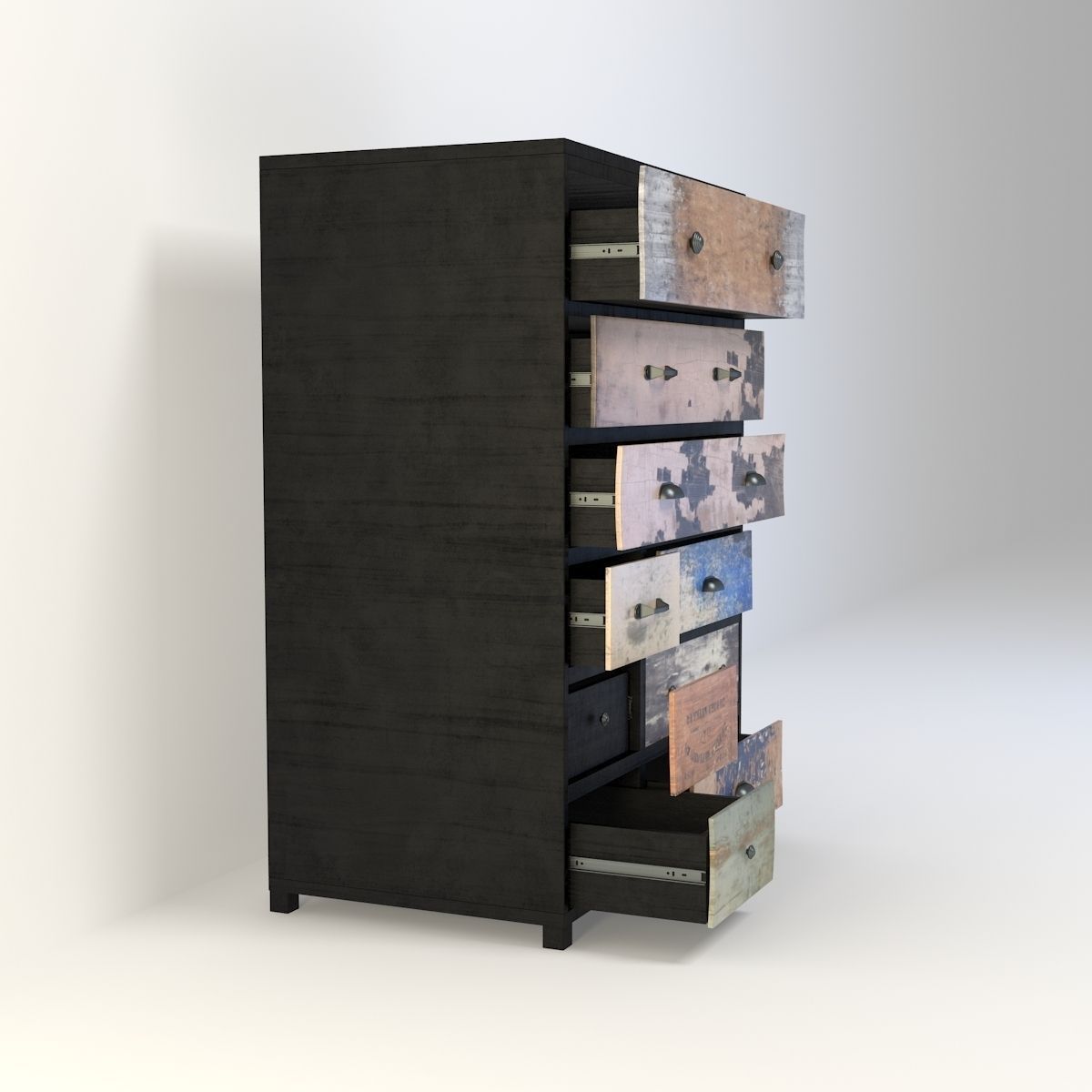 Retro Cupboard 6 3D model_9
