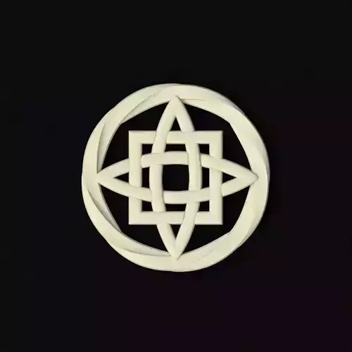 rosette celtic knot in shape of star