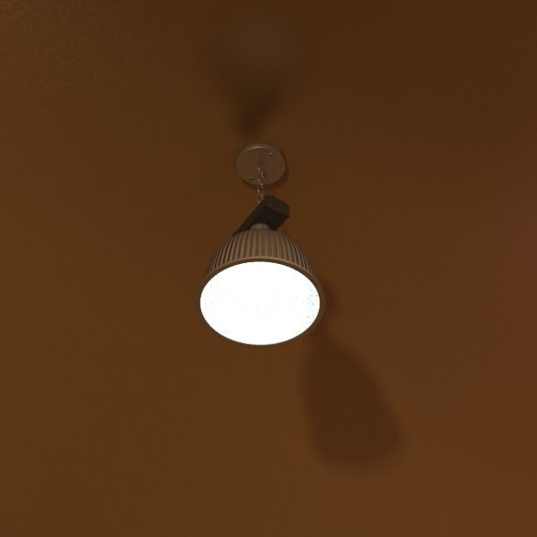 Industrial Light Fixture 3D model_1