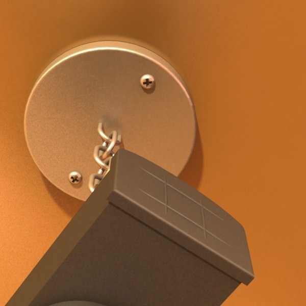 Industrial Light Fixture 3D model_5