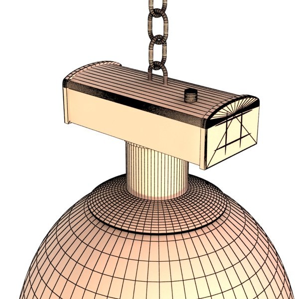 Industrial Light Fixture 3D model_10