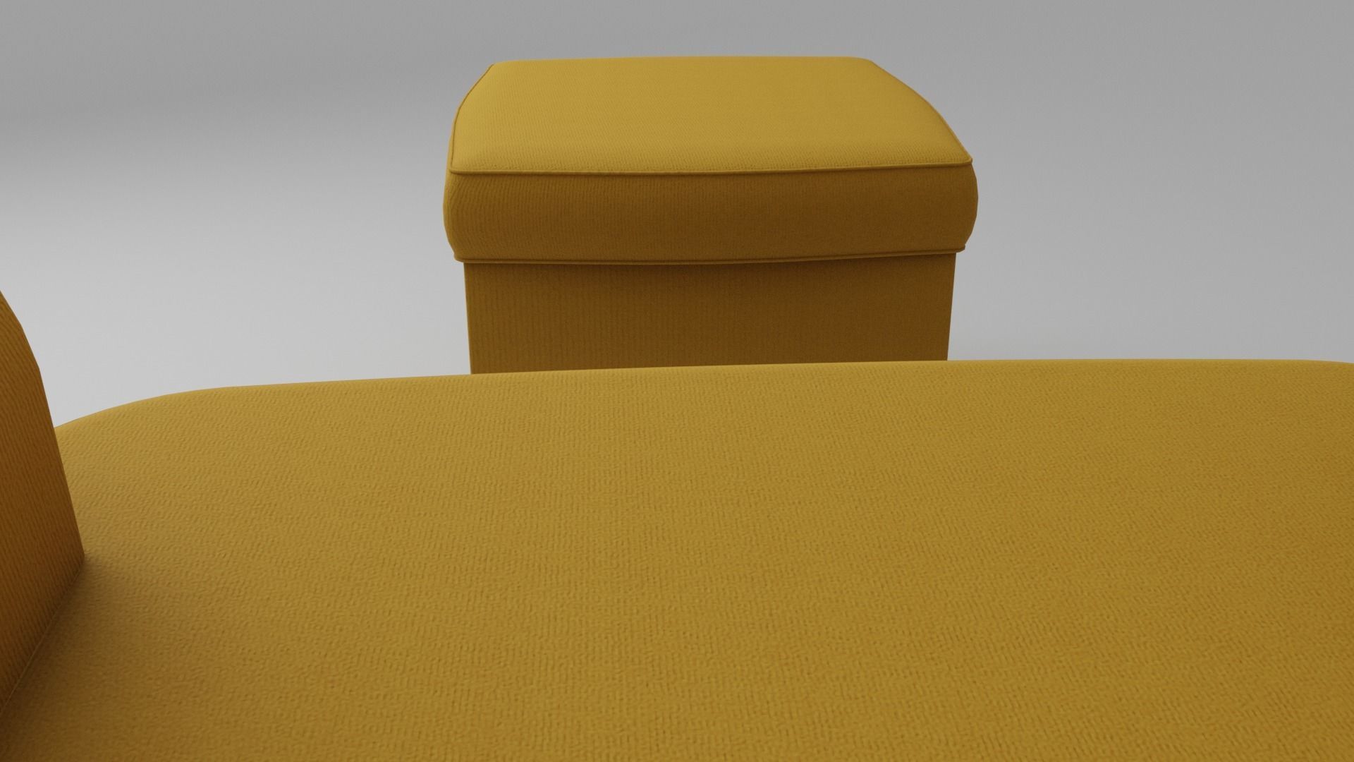 Fabric sofa chair with 13 color variations Low-poly 3D model_6