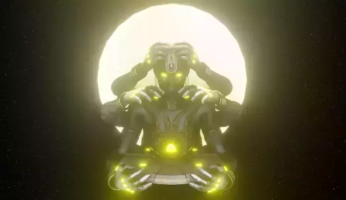 Stage of the 5th essence Low-poly 3D model