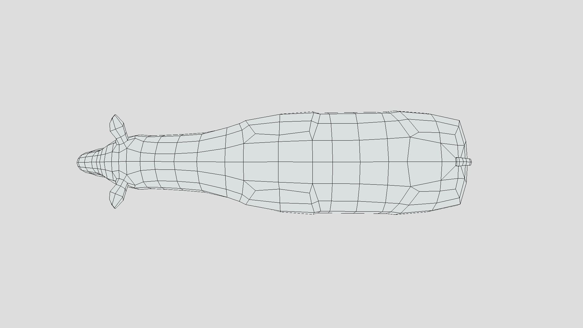 Low Poly Cartoon Paraceratherium Low-poly 3D model_17