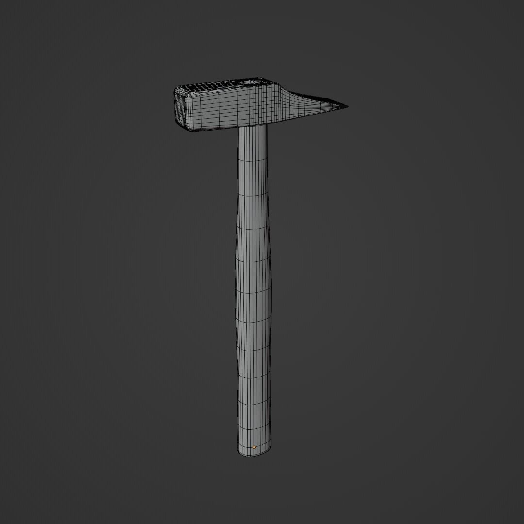 Brick Hammer 3D model_7