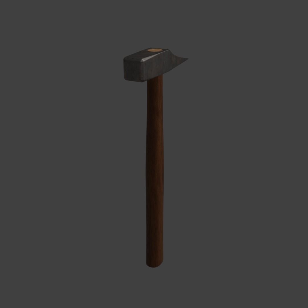 Brick Hammer 3D model_2