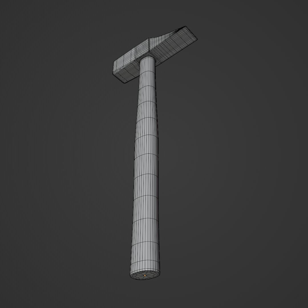 Brick Hammer 3D model_9