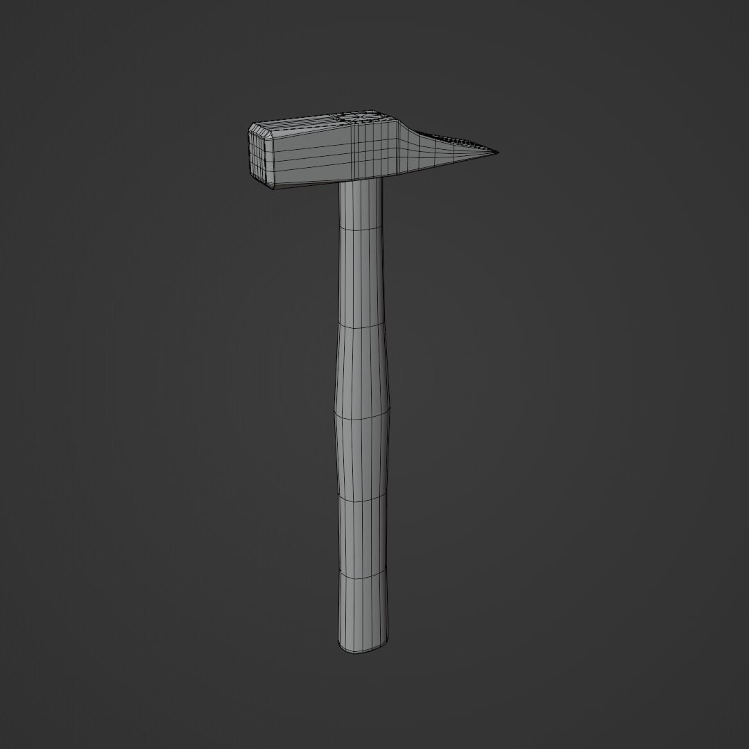 Brick Hammer 3D model_6