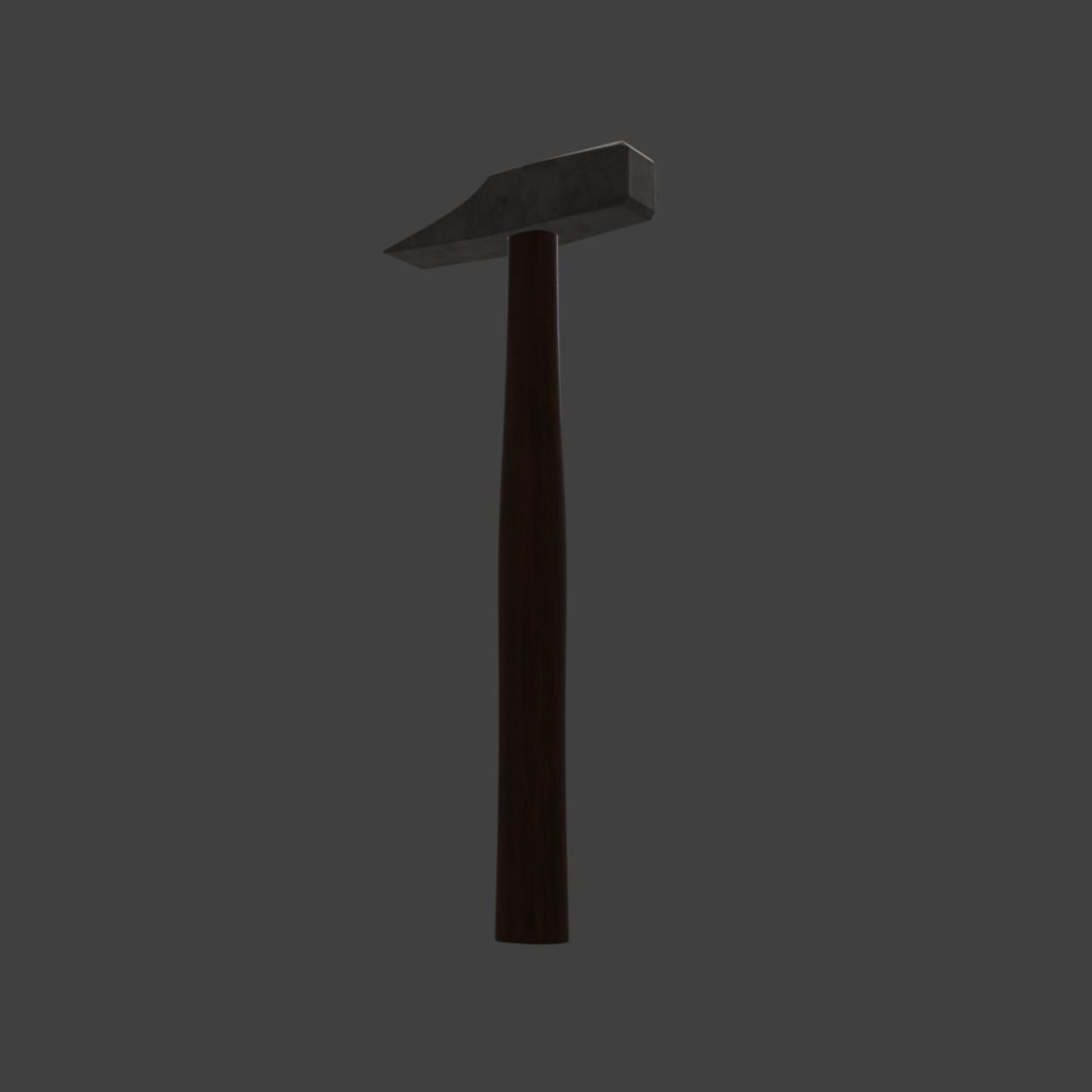Brick Hammer 3D model_3
