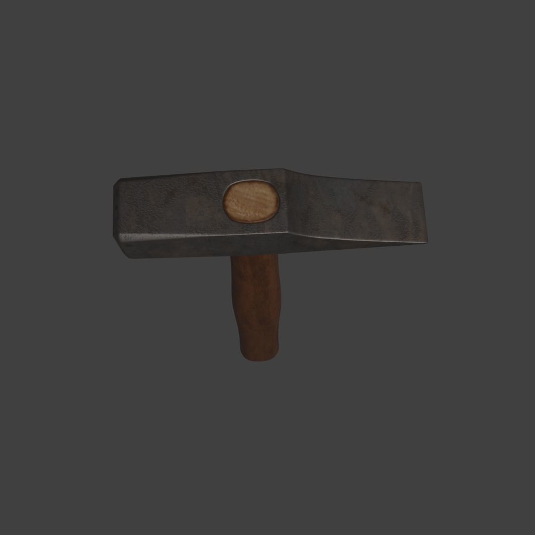 Brick Hammer 3D model_4
