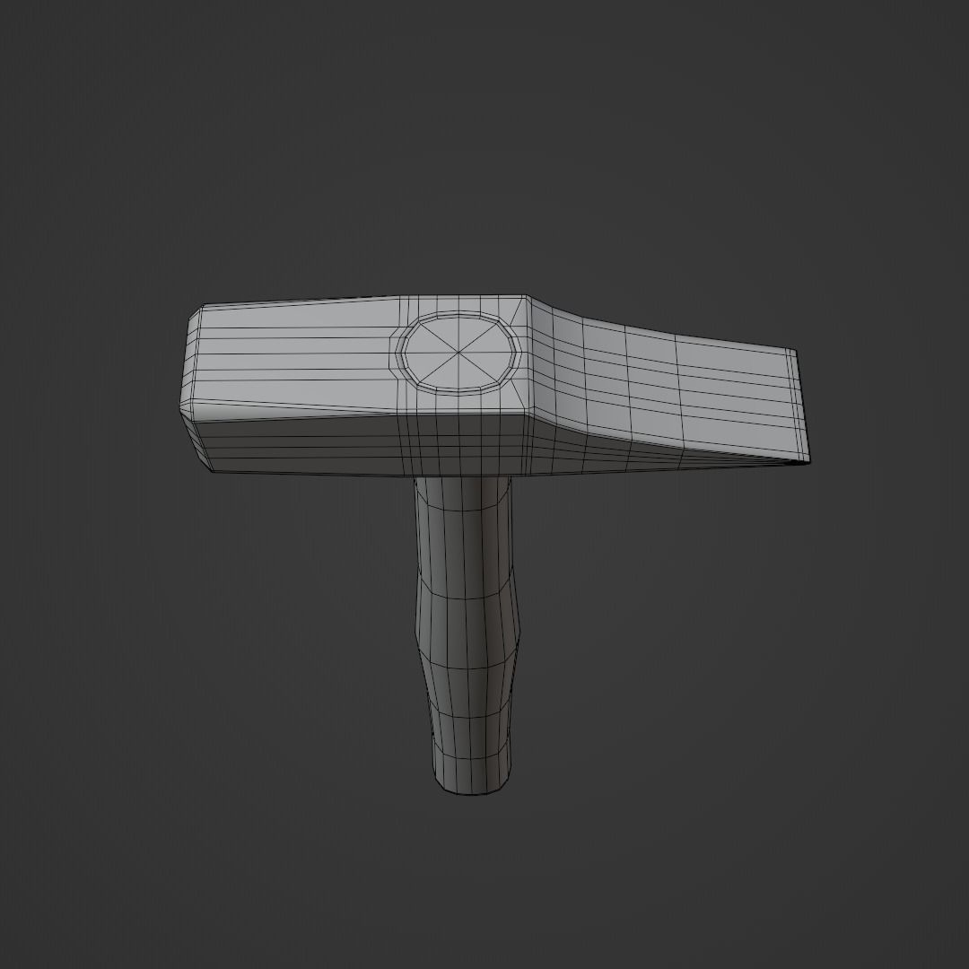 Brick Hammer 3D model_10