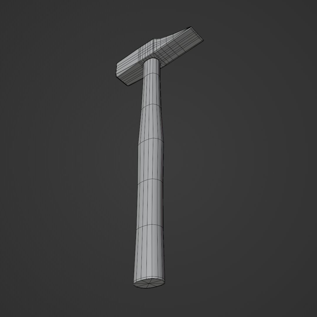 Brick Hammer 3D model_8