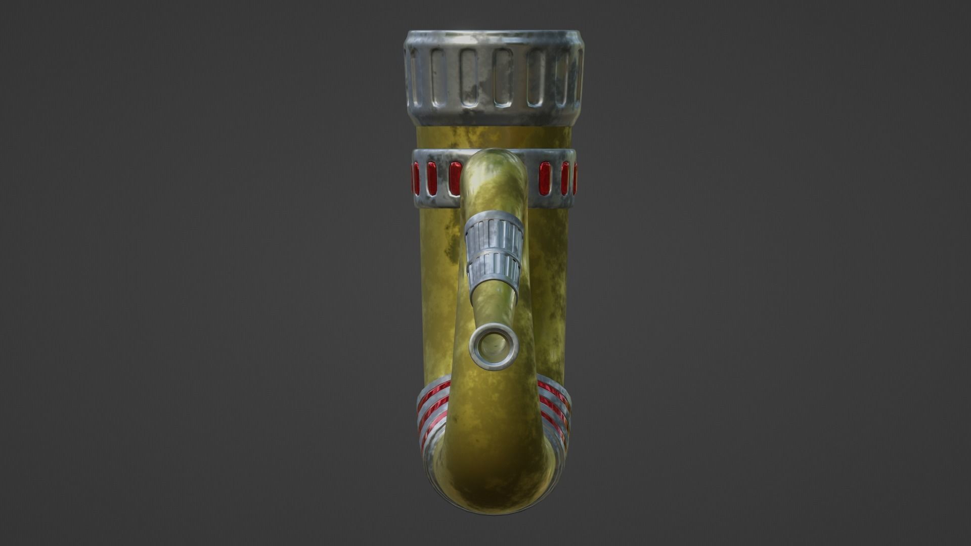 Battle Horn 3D model_9
