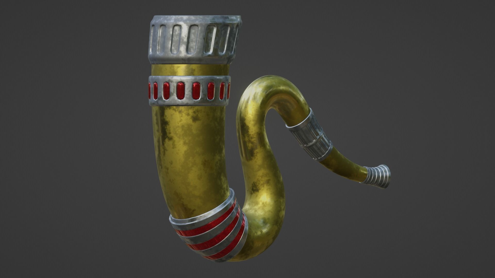 Battle Horn 3D model_3