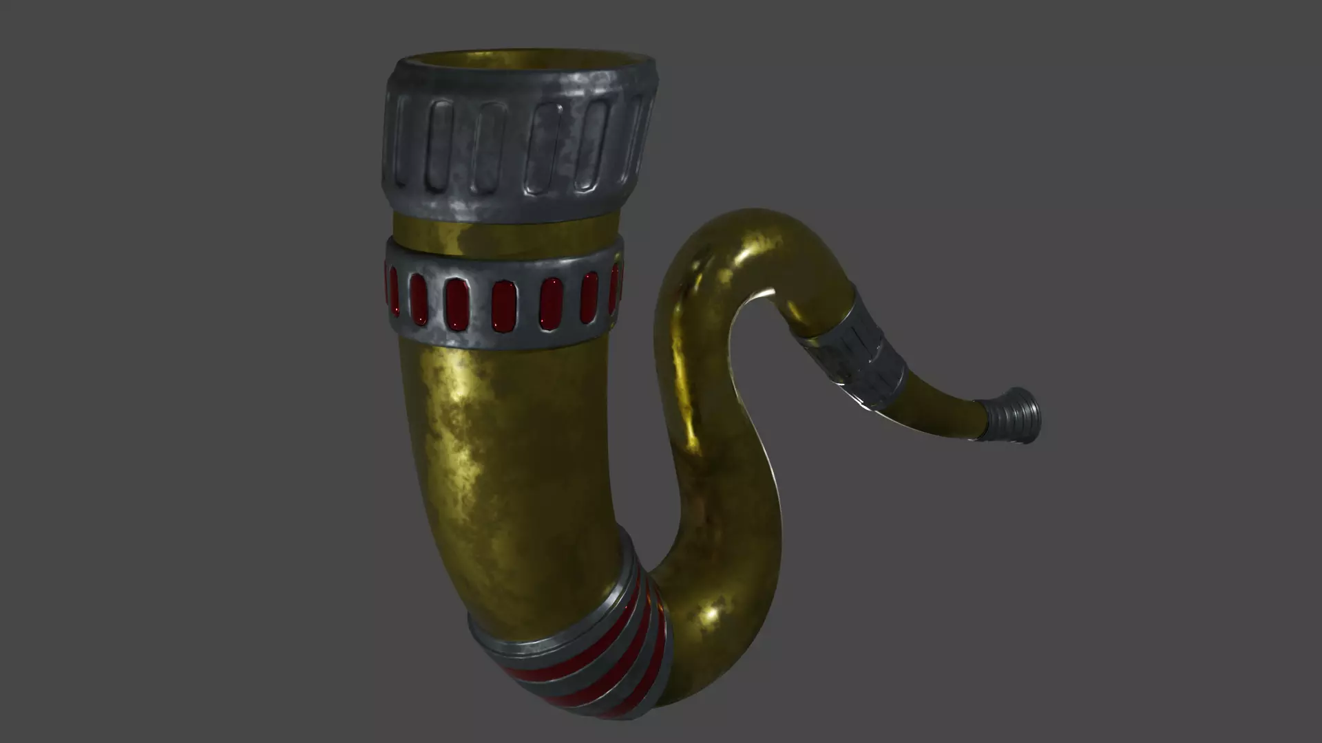 Battle Horn 3D model_0