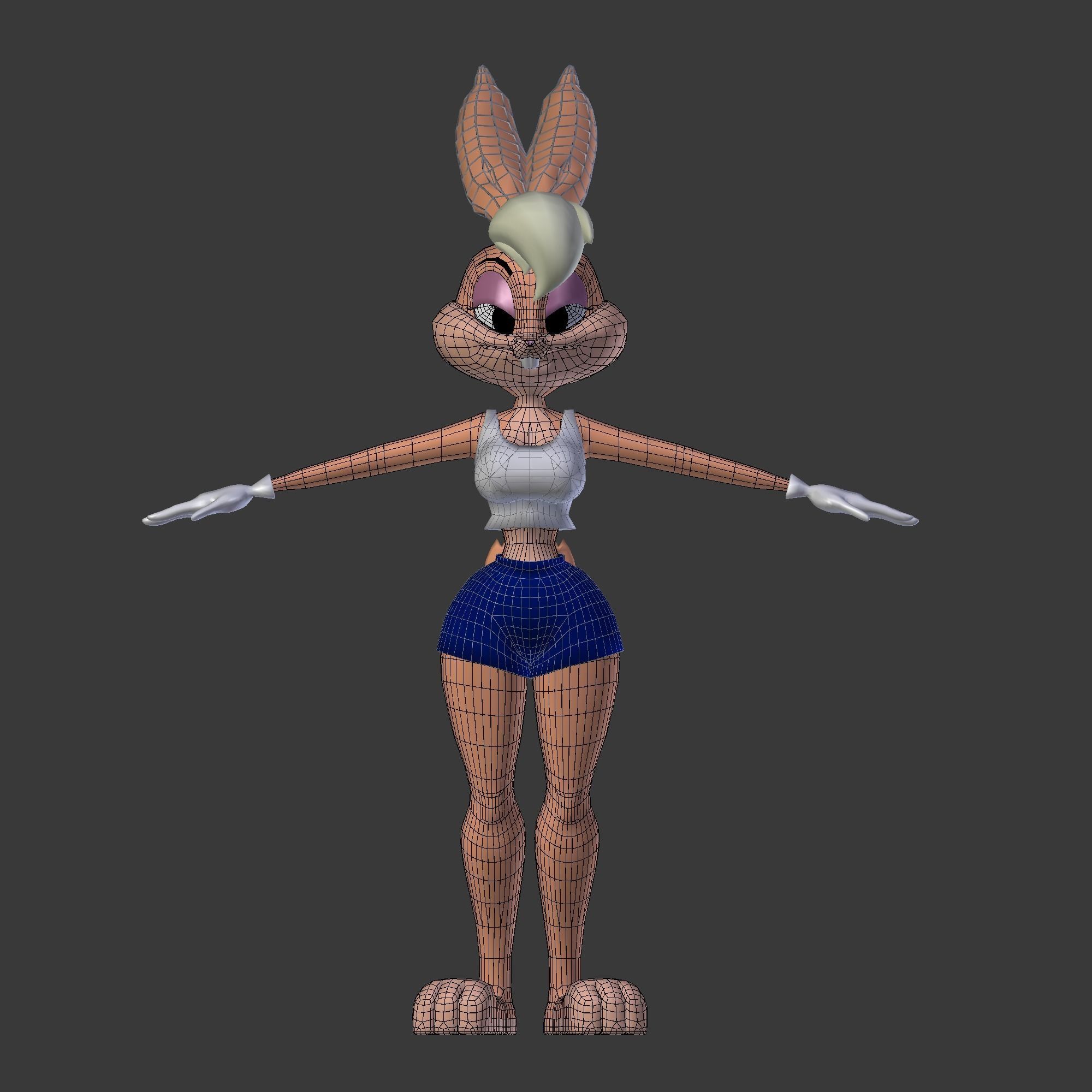 Lola Bunny Classic 3D model_2