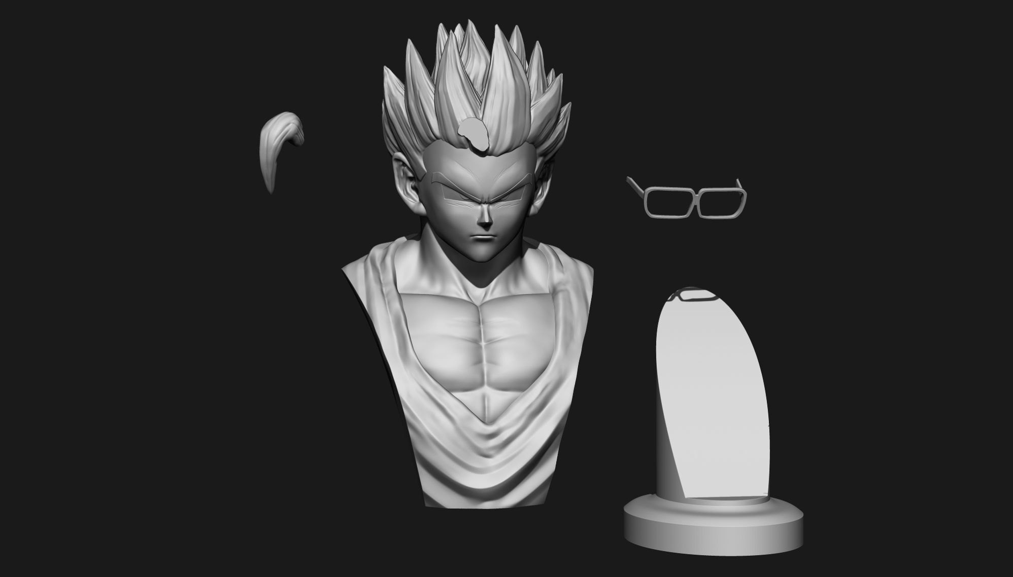 Gohan - Dragon Ball Z 3D print model_5