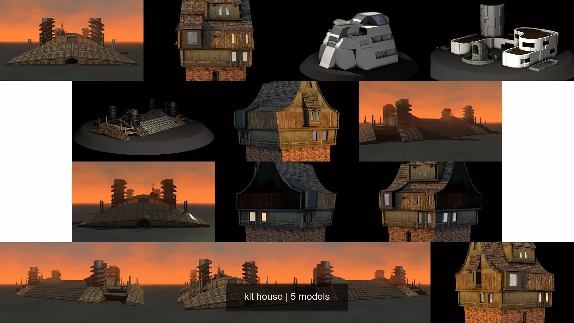 kit house 3D Model Collection_0