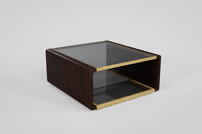 Coffee table  Low-poly 3D model