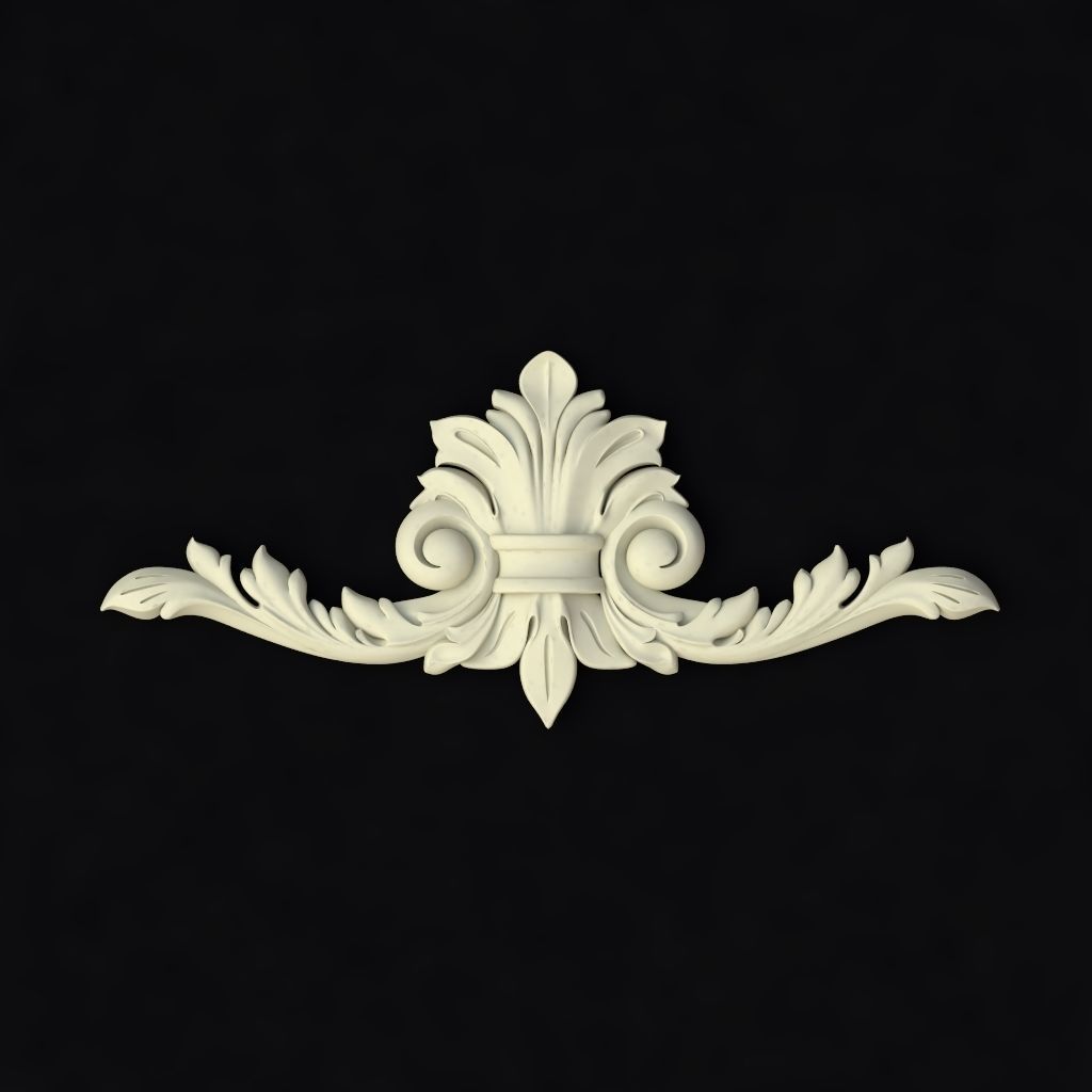 dekor golden ornament 3D model_1